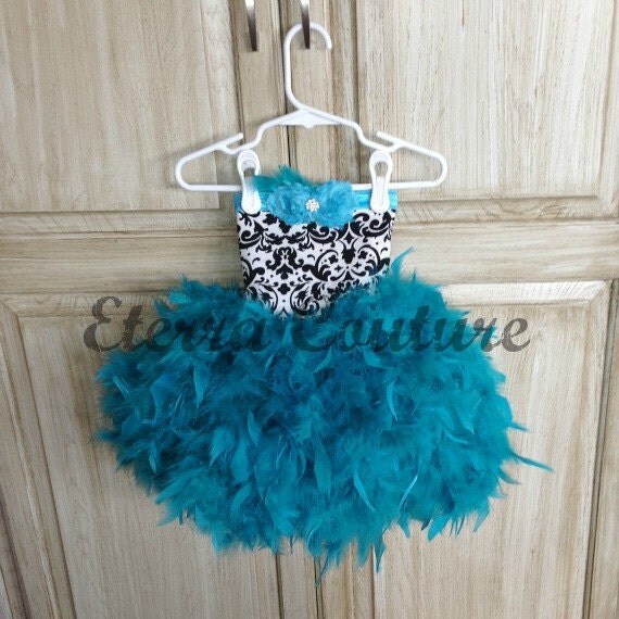 Feather Tutu Dress Feather Dress Feather Party by EterraCouture
