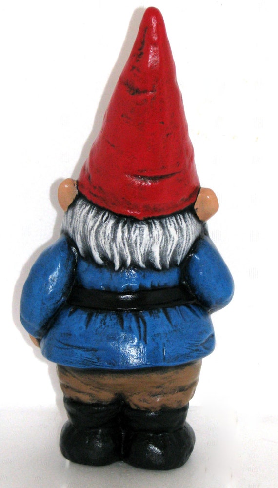 Ceramic Garden Gnome Inches Hand Painted Lawn Or Garden