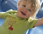 Darling, You Look Radishing baby bodysuit, 100% organic cotton