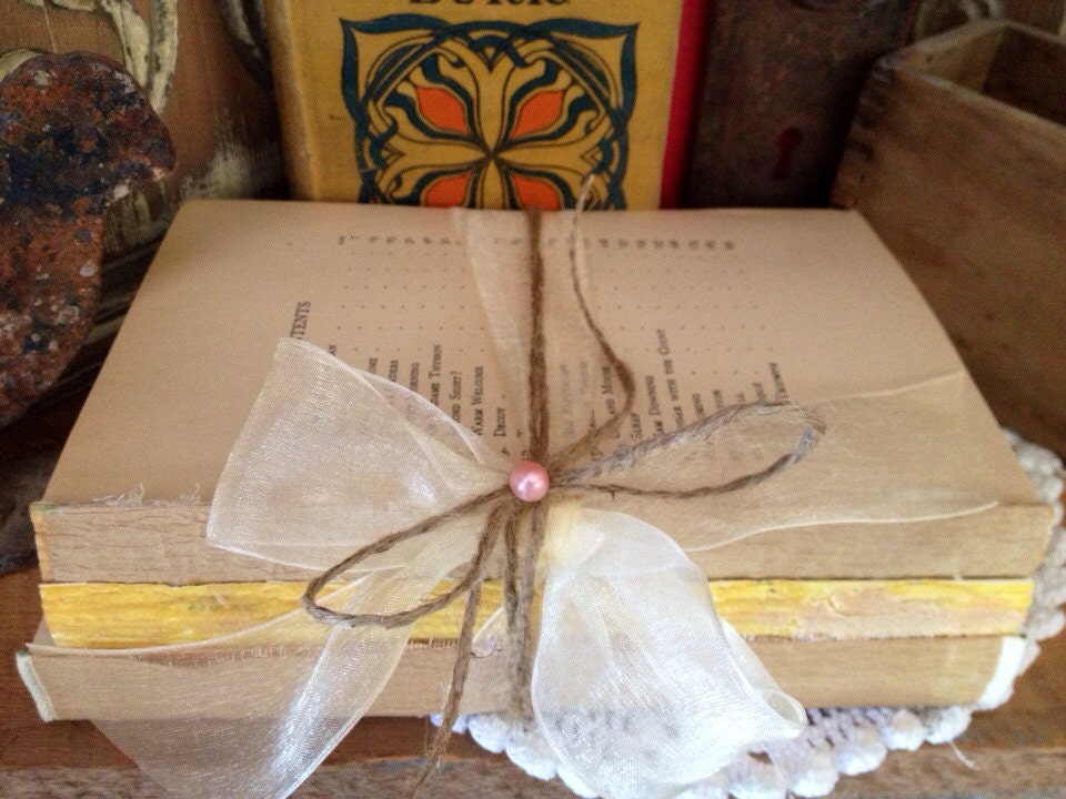 Shabby Chic Book Stack