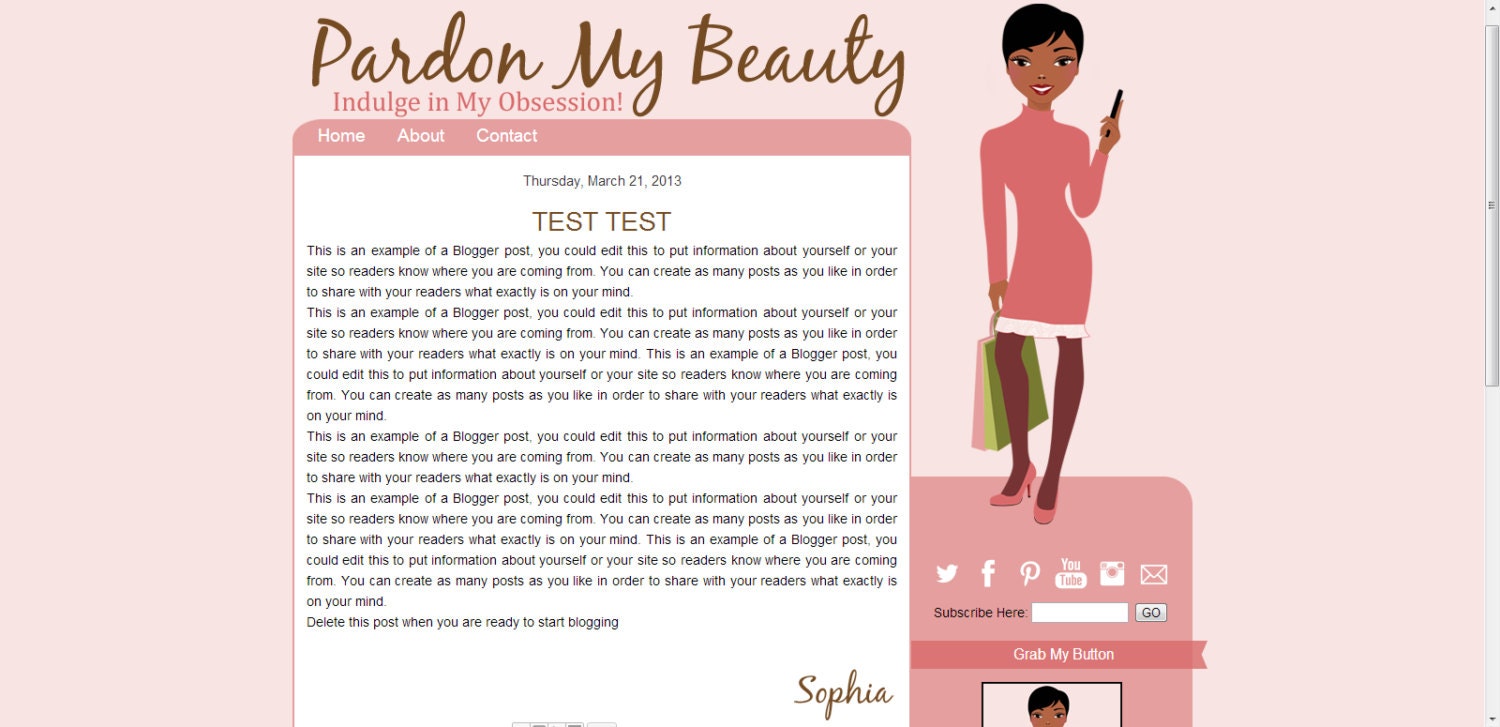 Custom Blogger Package