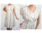 Vintage Women's bamboo print day dress