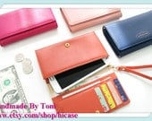 Fashion leather wallet case cover for iphone 4 iphone 5 Samsung Galaxy S4 Galaxy S2 Galaxy S3 Galaxy Note 2 Galaxy Note 1 key card wallet
