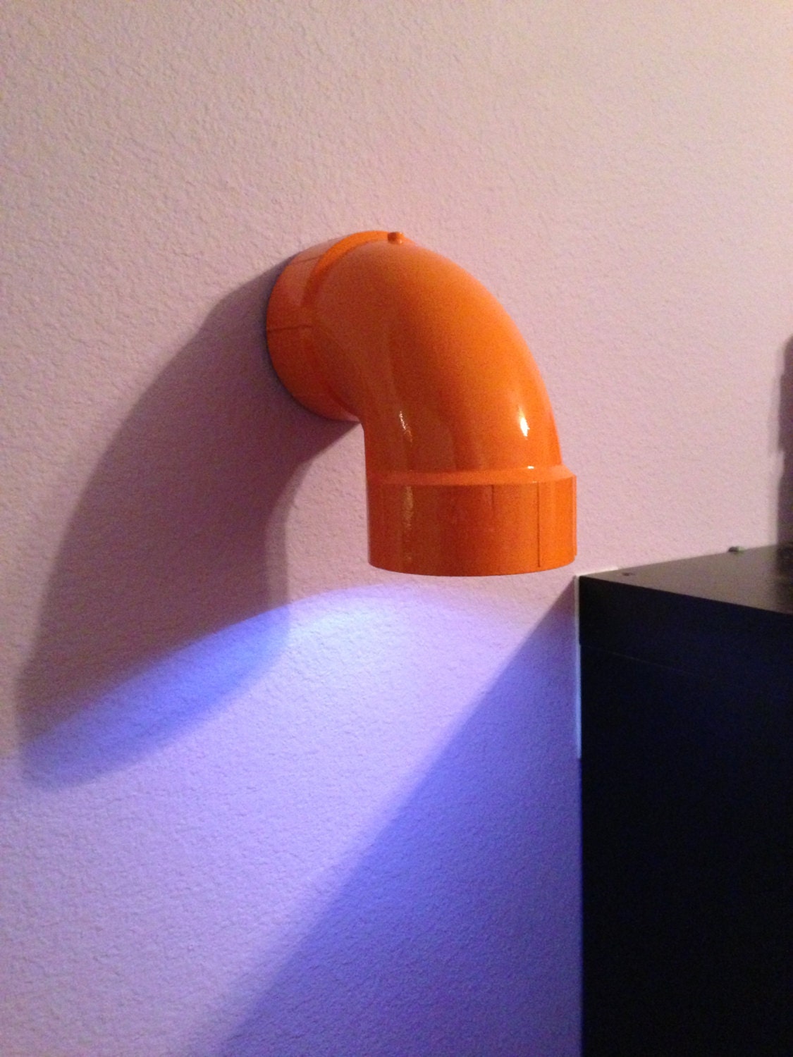 Orange Lamp Contemporary Wall Sconce Mario Bros Warp Pipe Lamp LED Light