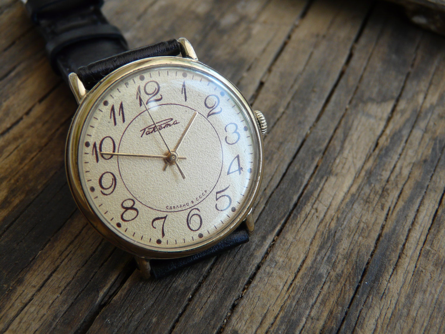 Vintage soviet Men's Watch Raketa(1970's) gold plated AU   / USSR Vintage Mens Watch / Mechanical  watch / USSR / Soviet Union