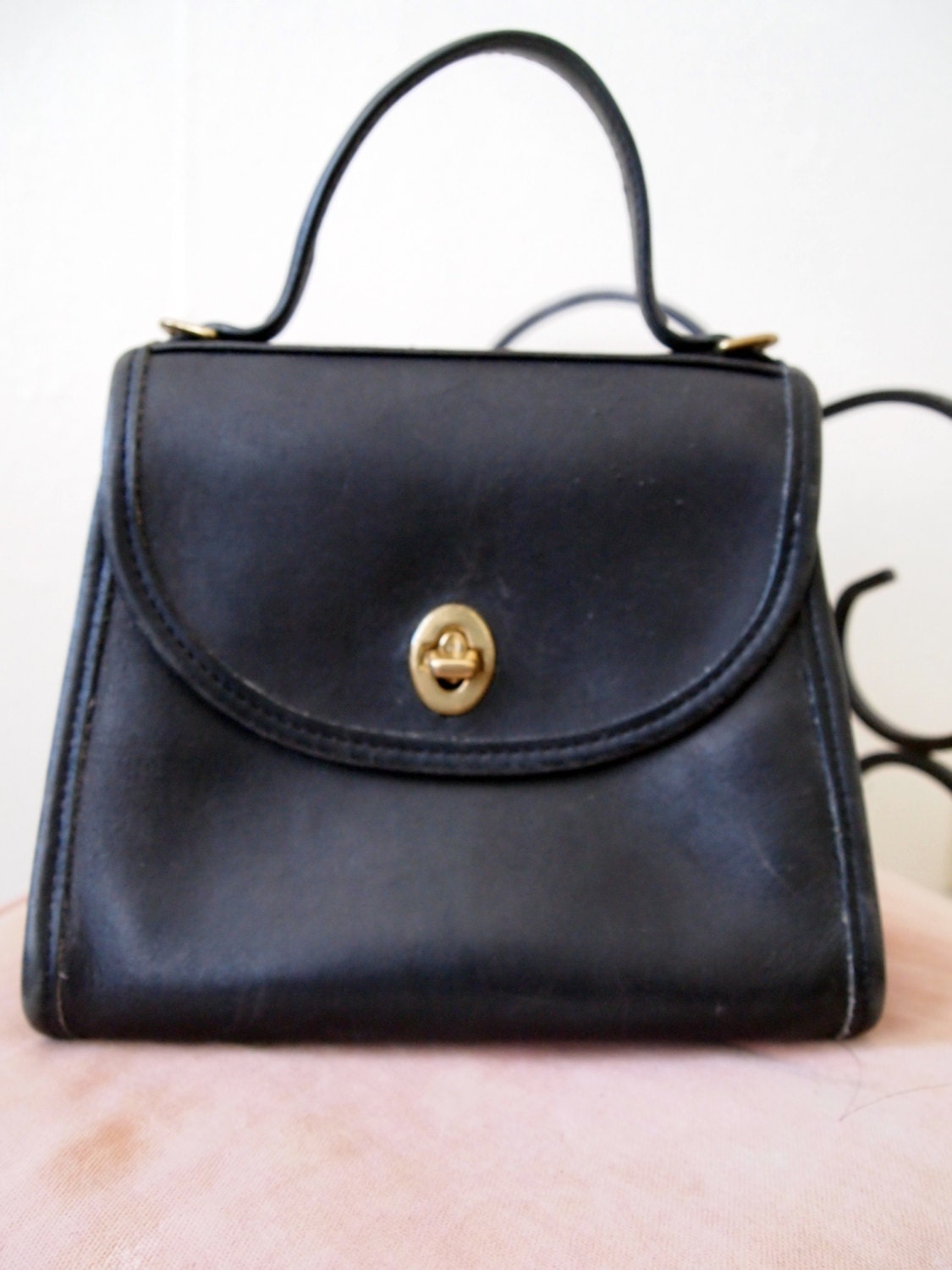 1970s Coach Clove Leather Satchel