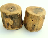 Salt and Pepper shakers - Reclaimed wood - Handmade from Cedar Branches - Mother's day gift