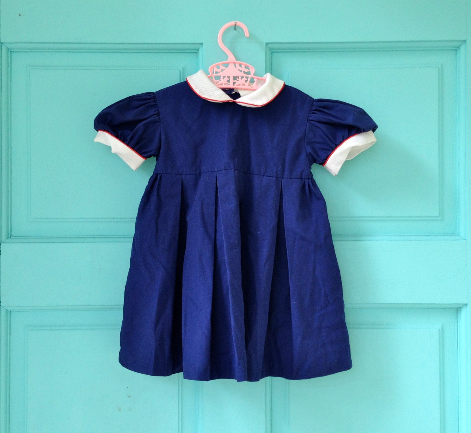 Vintage Sweet Navy Dress 18-24 Months