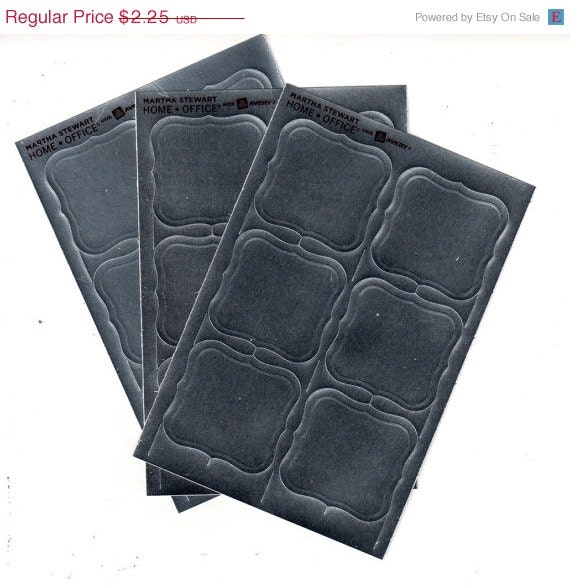Sale SALE Martha Stewart Home Office Silver Metallic Embossed Labels Envelope Seals Stickers for Mailing Wedding Invitations Thank You Card