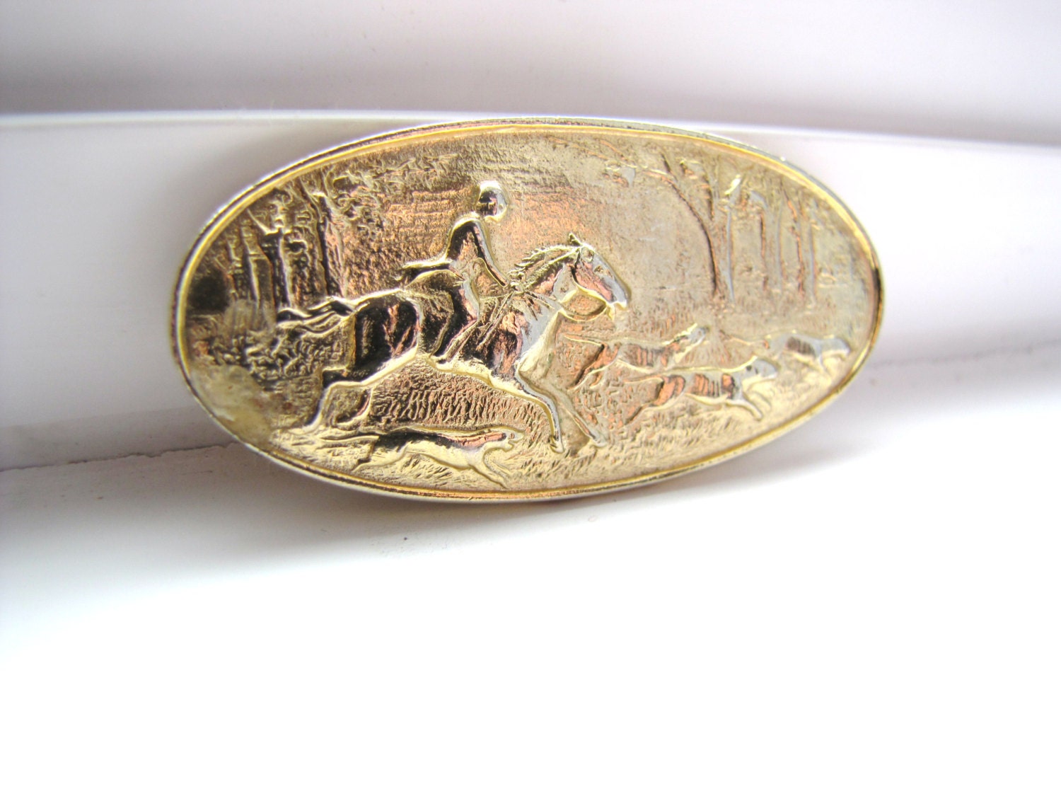 Vintage Horse Brooch. Gold. Derby. Jewelry. Retro. Equine Decor. Race horse.