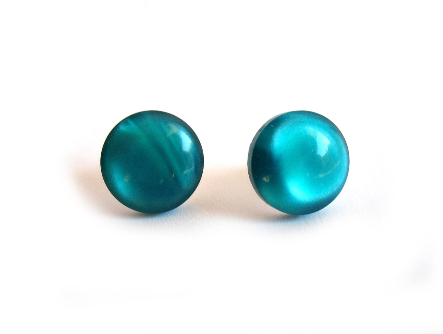 Turquoise Post Earrings, Blue earrings Studs, Button Jewelry, Summer Jewelry, Under 50 40 30 20