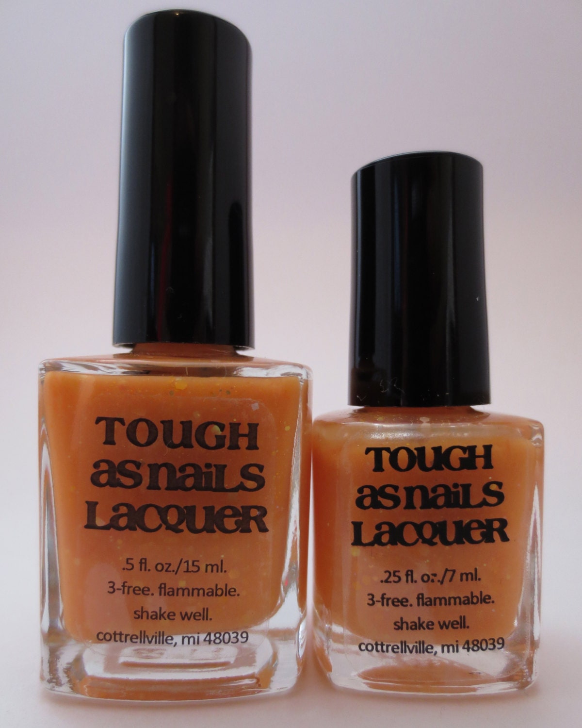 Orange Whip SHORTY SIZE (.25 fl oz/7 ml) Handmade Nail Lacquer