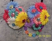 Daisy Garden rave bra