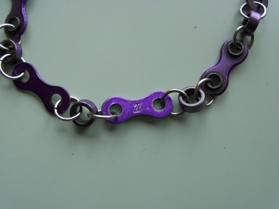 purple bike chain