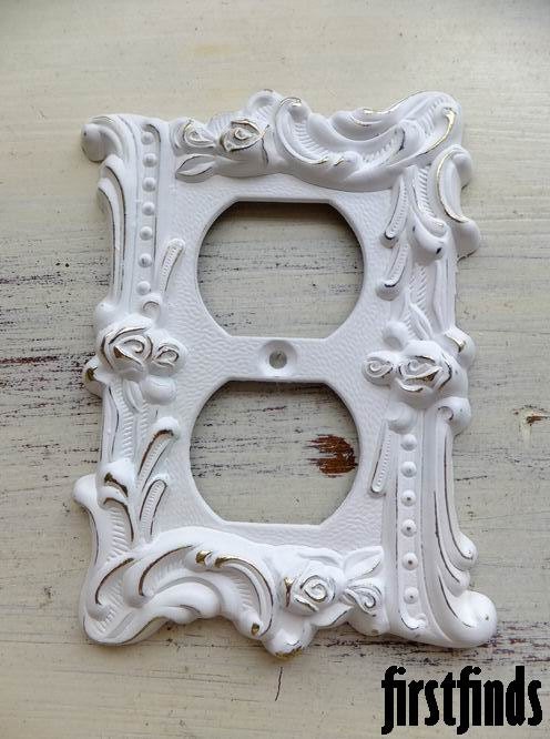 1 shabby chic rose electrical outlet covers vintage by 1 shabby chic rose electrical outlet covers vintage by