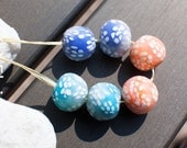 Polymer Clay Bead Set, Focal beads, Polymer clay beads, Fimo floral beads, jewelry supplies,