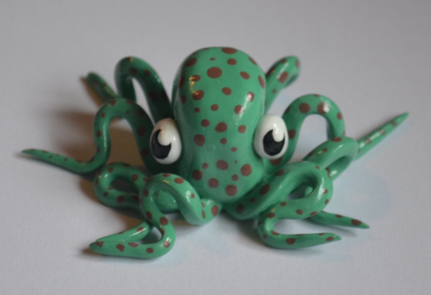 Gordon, Hand-Painted Clay Octopus