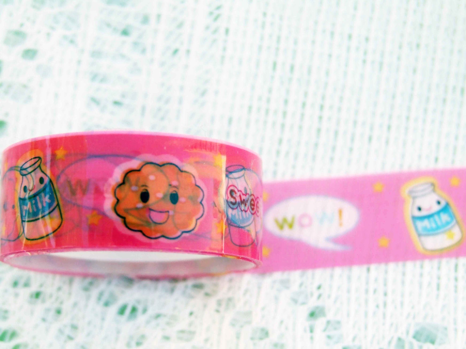 Deco tape kawaii pink food