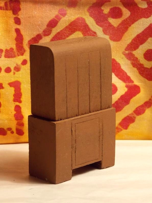 Dollhouse Cabinet -  Doll House Nancy Forbes Art Deco Cabinet. -  70 Years old - Smaller Scale Furniture