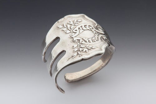 Spoon Ring: "Fork Laureatte" by Silver Spoon Jewelry