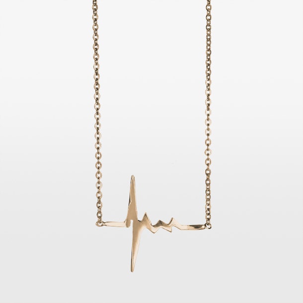 Amour Heartbeat Necklace - 18k rose gold