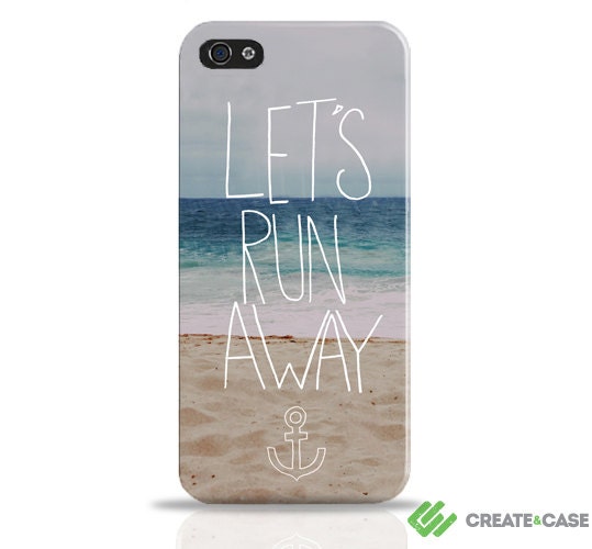 Artist Designed iPhone 5 case / cover / shell - "Let's Run Away III" Wrap around Case feat. natural photography & design