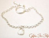 Purse Bracelet Anklet, Sterling Silver Plated, Minimalist Bridal Wedding Jewelry, Modern, Birthday Gifts, Birthstone, Custom Orders Welcome