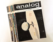 1964 Analog SciFi Magazines - Lot of 9 - Vintage