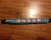 8'' teal breast cancer survival bracelet