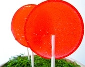 Salted Watermelon Jalapeno Limeade Gourmet Lollipops - Set of 7 - Large 2.5 Inch Lollipops - Summer Party Favors - Hostess Gift