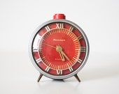 Vintage soviet mechanical alarm clock Jantar - working condition - CuteOldThings
