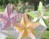 Pinwheels in Pink Combination Gingham : Printable