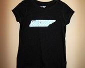 Customized Home State Fabric Applique Shirt