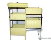 1960s Vintage Wicker Baby Changing Table and Drawers Cottage Chic