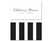 Bold Stripe Business Cards, Set of 25