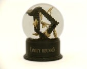Family Reunion Snow Globe - handmade snow globe with Escher stairs