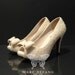 Luxury Bow Tie Ivory Pearl Bridal Heels