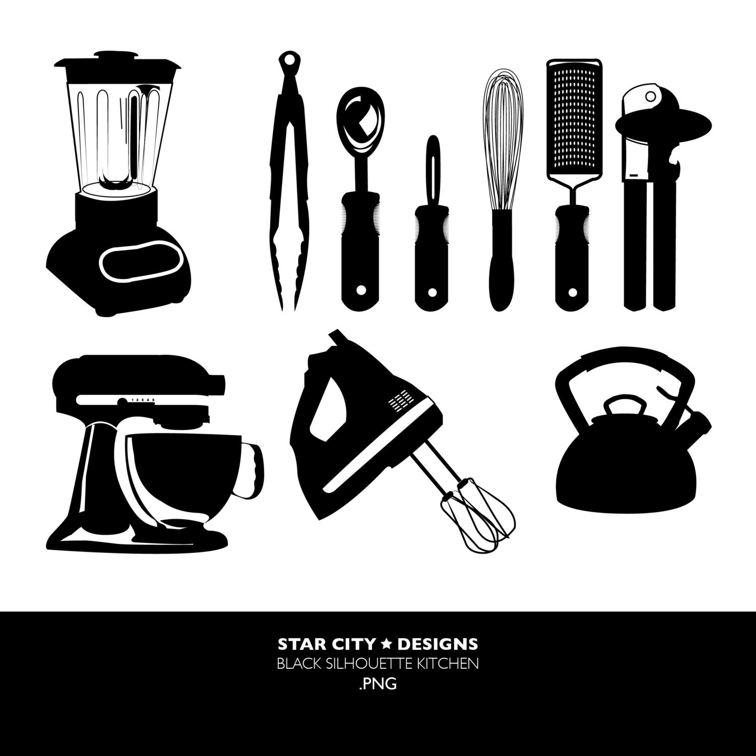 kitchen silhouette clip art - photo #3
