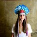 Fiesta - Vibrant Festival Headdress - Hapuska Feather Crown