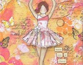 Mixed Media Ballerina Canvas