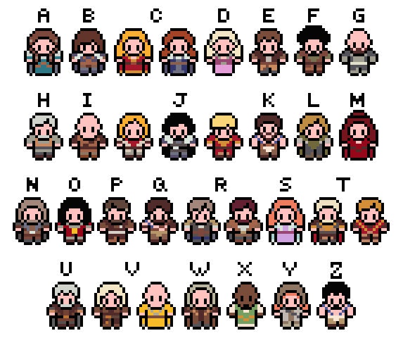 Game of Thrones Alphabet Cross Stitch Pattern (PDF) INSTANT DOWNLOAD