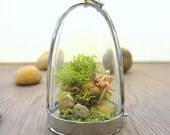 Hurry Up, People are Watching...MATURE CONTENT Terrarium Necklace Funny Miniature Nude Naughty Naked Man and Woman Sexy Terrarium Necklace
