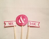Classic Me & You Cupcake Toppers