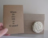 Wedding Guest Book - 8 Conversation Starters - Alternative Wedding Guest Book Set of 8 - Box - Rustic Wedding Questions Books