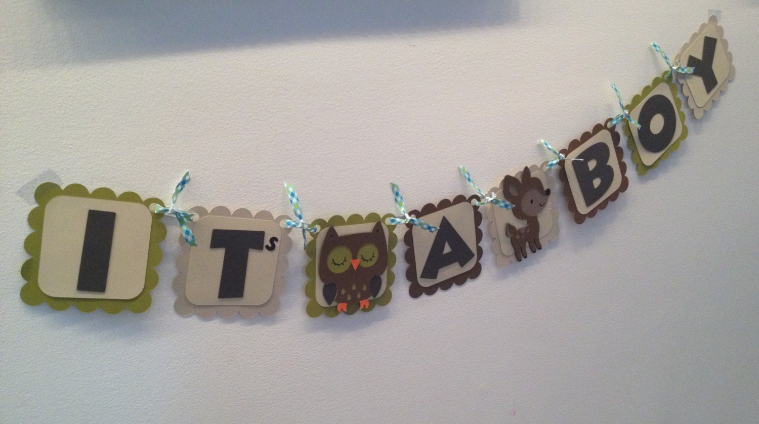 It's a boy woodland themed Banner, I Am 1 Banner,Birthday Banner,Custom First Birthday Banner, Fawn,Skunk,Racoon,Fox,Beaver,Owl