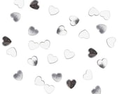 Metallic SILVER Heart Confetti - 6MM in Size - Approx. 14 grams - Craft Party Supplies Il_170x135