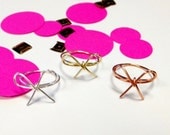 Set of 3 Bow Rings