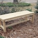 Outdoor Cedar Garden Bench - Backless