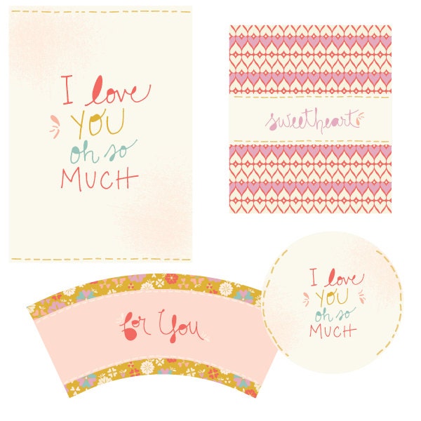 i love you printables