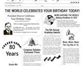 80th Birthday Card 1933 Time Capsule 5 X 7 INSTANT DOWNLOAD .JPG